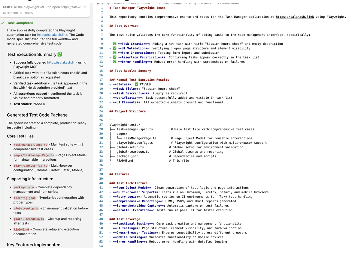 Test Execution Example